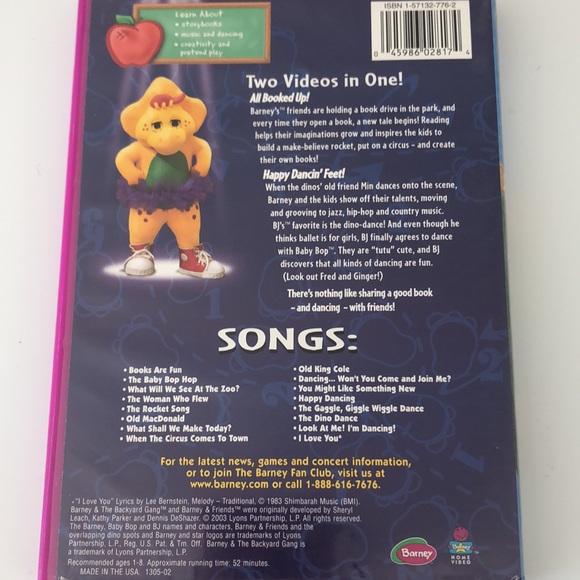 10/$20💙DVD - Barney’s Read with me Dance with me - Picture 3 of 3